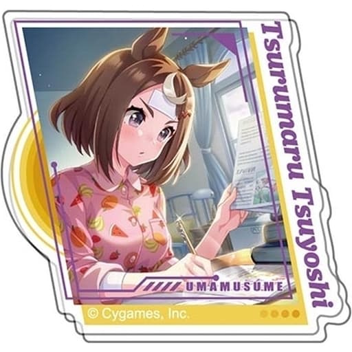 Tsurumaru Tsuyoshi Acrylic Badge Vol.3 A BOX - Umamusume Pretty Derby (Hase-Pro / Bandai) 52×51×3mm - Used