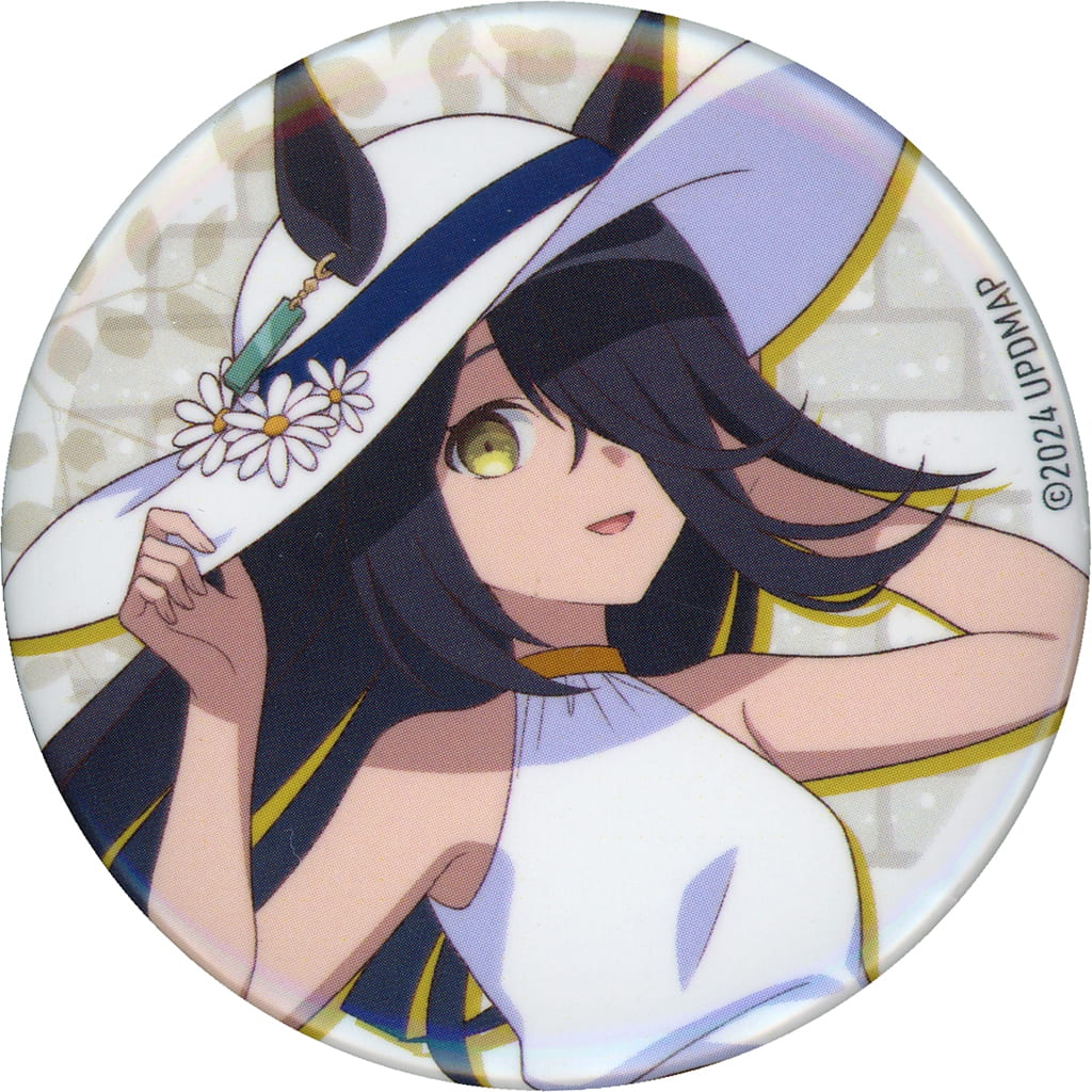 Manhattan Cafe Trading Tin Badge Vacation Ver. Umamusume Pretty Derby Beginning of a New Era x Chugai Grace Cafe 57mm