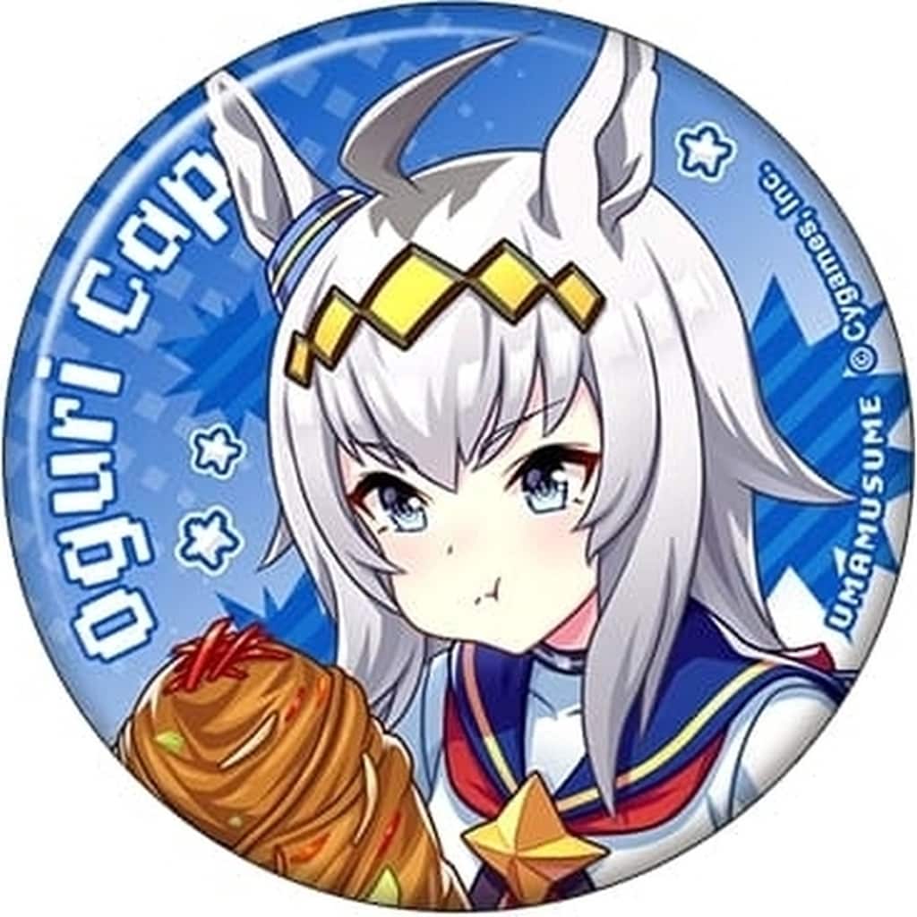 Oguri Cap Character Badge - Umamusume Pretty Derby Charabadge Collection A "Nekketsu Hachamecha Daikanshasai!" Movic 5.7cm (Pre-owned)
