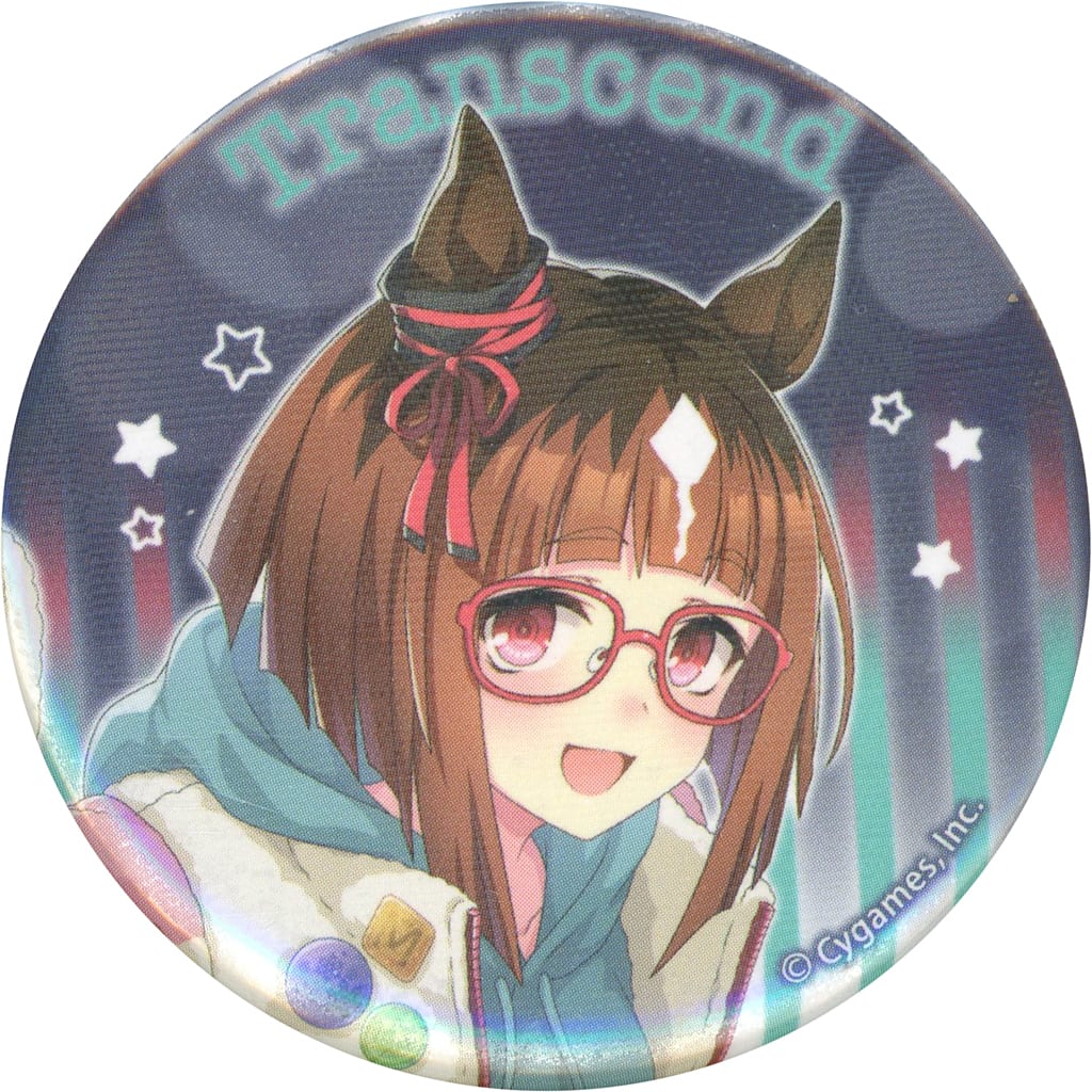 Transcend Holo Character Badge - Umamusume Pretty Derby × Tokyo Mega Illumi 2024 Collection (Movic, 56mm)