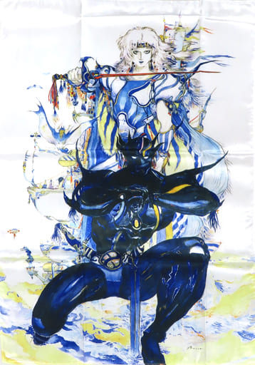 Final Fantasy IV Illustration Scarf Approx. 75 x 50 cm