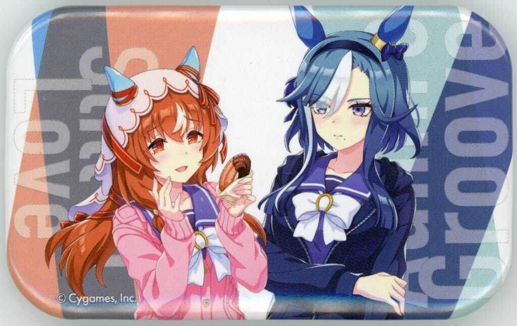 Still in Love & Admire Groove Original Can Badge - Umamusume Pretty Derby x FamilyMart “Celebrate Umamusume’s 5th Anniversary at Famima!” Purchase Bonus for Eligible Product Purchases