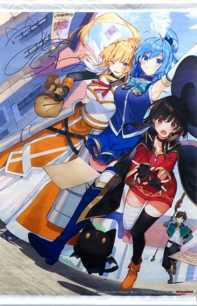KonoSuba Group Reproduction-Signed B2 Tapestry