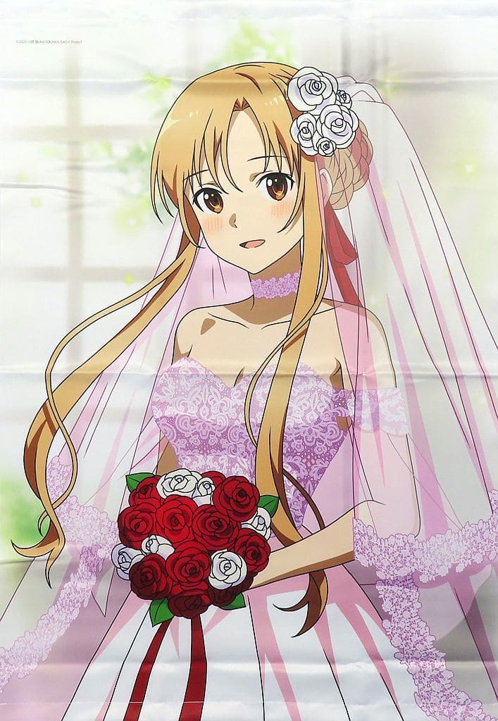 Asuna Yuuki B2 Tapestry, Wedding Dress Ver.