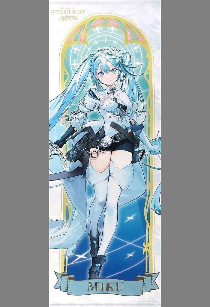 Hatsune Miku Life-Size Tapestry - COCOLLABO×piapro 39Culture 2024 EXTRA (Caravan, Pre-owned)