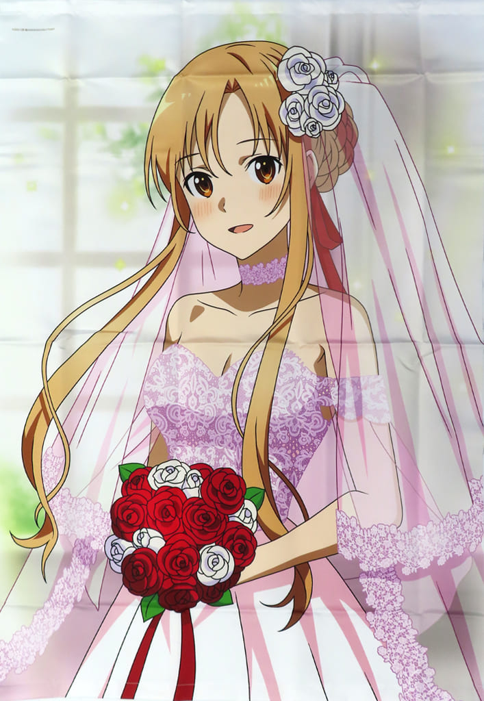 Asuna Yuuki Approx. 100 cm Tapestry Wedding Dress Ver. Sword Art Online