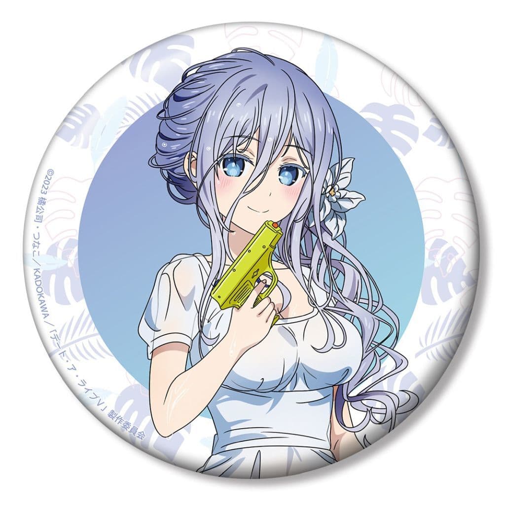 Mio Takamiya Date A Vacation Ver. Approx. 10 cm Can Badge