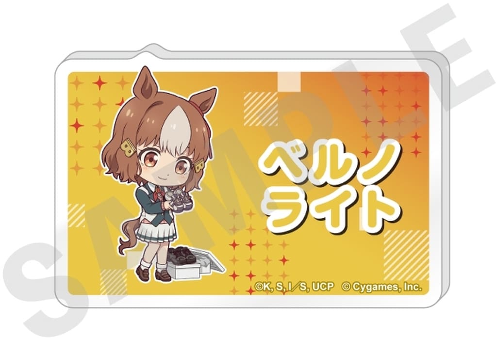 Belno Light Acrylic Name Badge - Umamusume: Cinderella Gray (coly) 60mm - Used