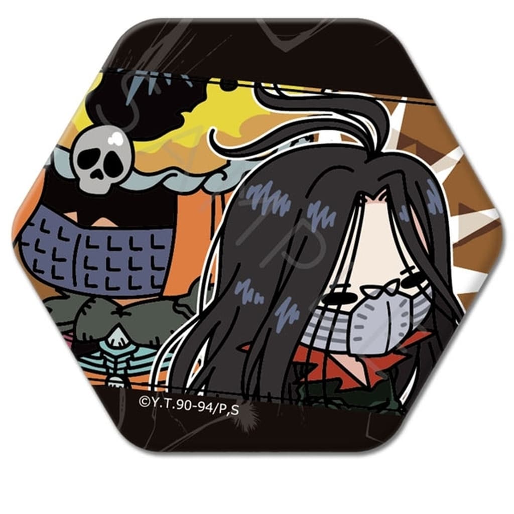 Hexagonal Tin Badge from Yu Yu Hakusho, Approx. 60 x 60 mm, Pre-Owned