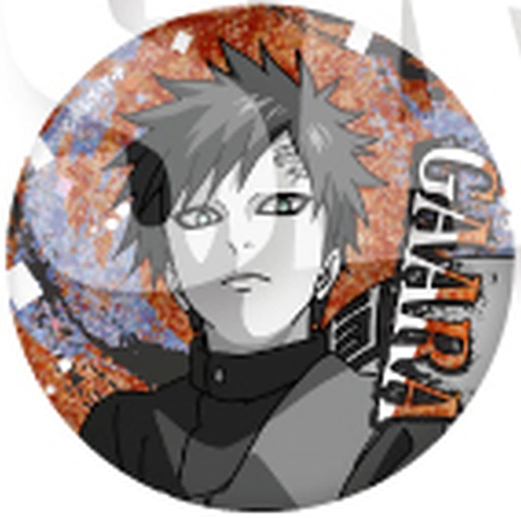 Gaara - Naruto Shippuden Holo EYE Can Badge Pin - Approx. 57 mm, Used, NEO GATE