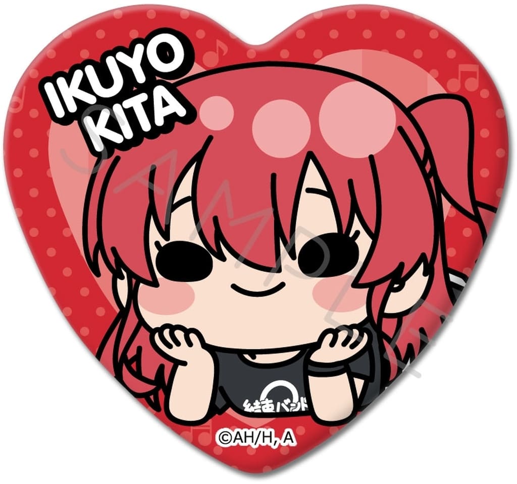 Ikuyo Kita Heart-Shaped Tin Badge - Bocchi the Rock! 5th Edition