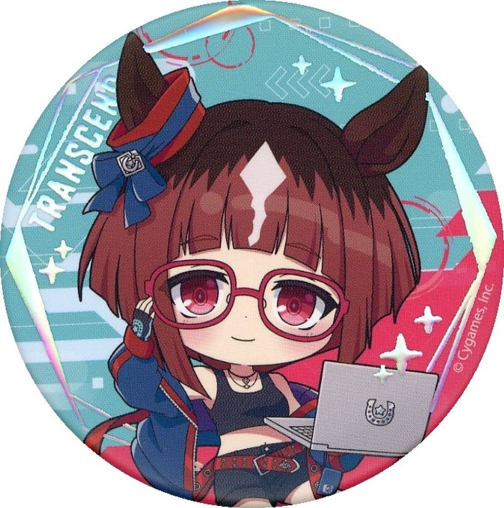 Umamusume Pretty Derby Mini Character Random Can Badge - Bic Camera Group Collaboration (Approx. 5.6 cm, Pre-owned)