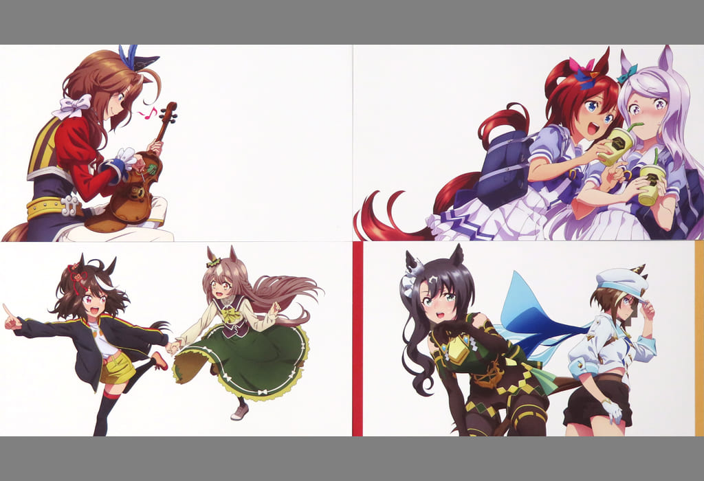 Visual Card Set (4 Cards) — Blu-ray "Umamusume Pretty Derby Uma Box 3: Third Corner Trainer's BOX" Enclosed Bonus (Toho) — Used