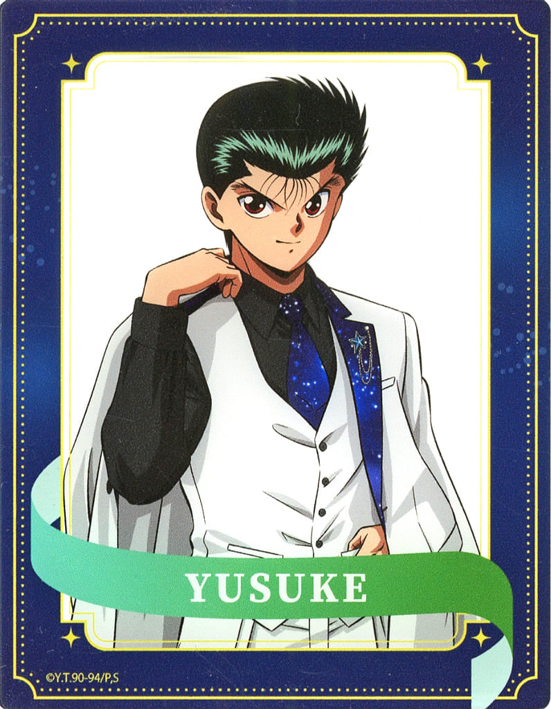 Yusuke Urameshi Acrylic Card (Vivid) - Yu Yu Hakusho in Shinjuku Market Space by eeo - Approx. 70 x 90 mm (A3, Pre-owned)