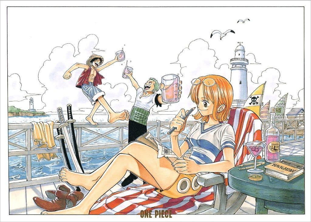 Collection A5 Postcard No. 01 One Piece THE Jump Shop Jimbocho Goods Pre-Owned