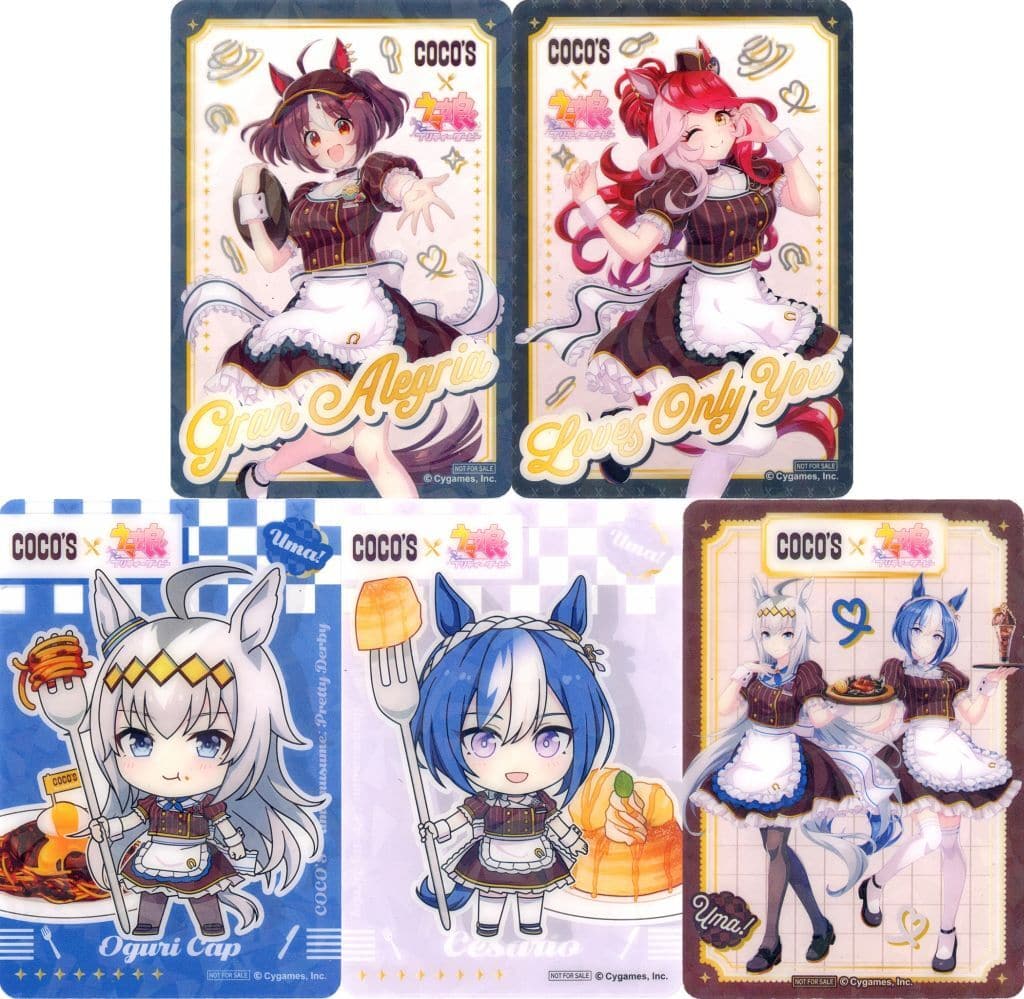 Umamusume Pretty Derby × Cocos Clear Card Set - 5 Types