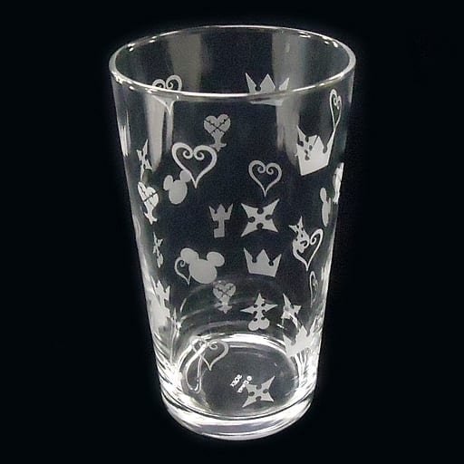Kingdom Hearts Monogram Glass Tumbler by Square Enix - Pre-owned Collectible