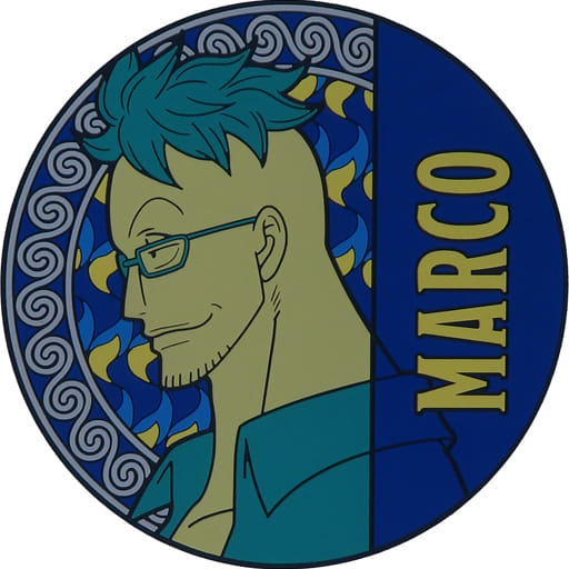 Marco Rubber Coaster from One Piece EX: Devil's Possessed Ones Vol. 2 Ichiban Kuji Prize G