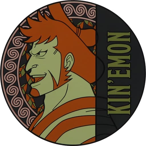 Kin'emon One Piece Rubber Coaster, Ichiban Kuji EX Devil Fruit Users Vol. 2 G Prize, BANDAI SPIRITS, 10 cm