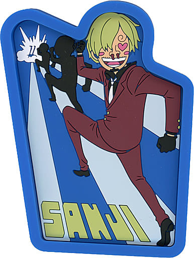 Sanji Rubber Tray E Prize Figure Lottery Item from One Piece: Loyalty to Thunder Collection by BANDAI SPIRITS, 9 cm