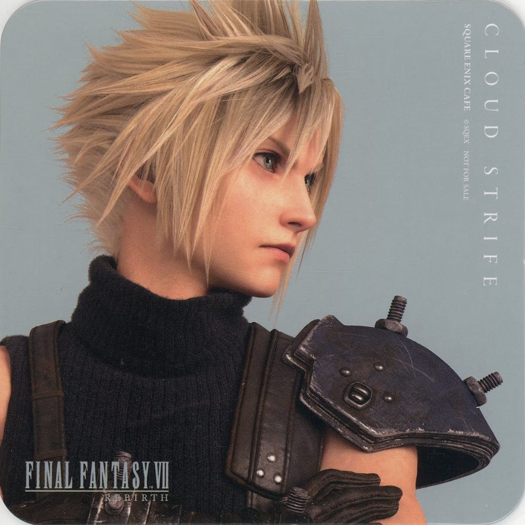 Cloud Strife Final Fantasy VII Rebirth Square Enix Cafe Coaster