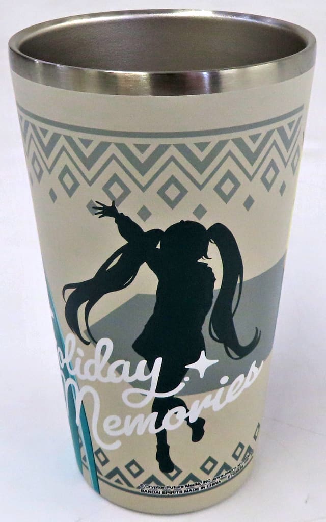 Hatsune Miku Full-Color Stainless Tumbler - Holiday Memories C (Tall 14cm) Banpresto Amusement Prize