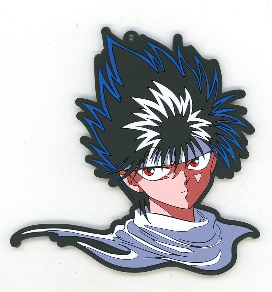 Hiei Rubber Coaster from Yu Yu Hakusho Dark Tournament Arc Ichiban Kuji F Prize by BANDAI SPIRITS, Length Approx. 11 cm