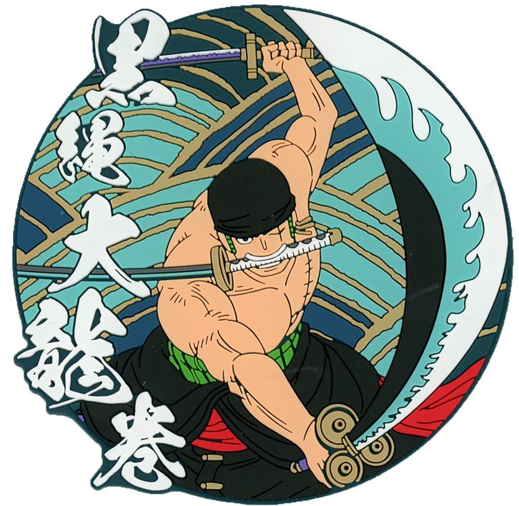 Roronoa Zoro Rubber Coaster from ONE PIECE Ichiban Kuji Takumi no Keifu Hakkyoku I Prize