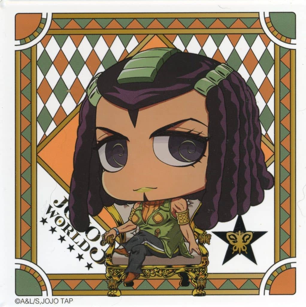 Ermes Costello Acrylic Coaster - JoJo's Bizarre Adventure JOJO WORLD 3 Promo (Approx. 90 x 90 mm, Bandai Namco Amusement)