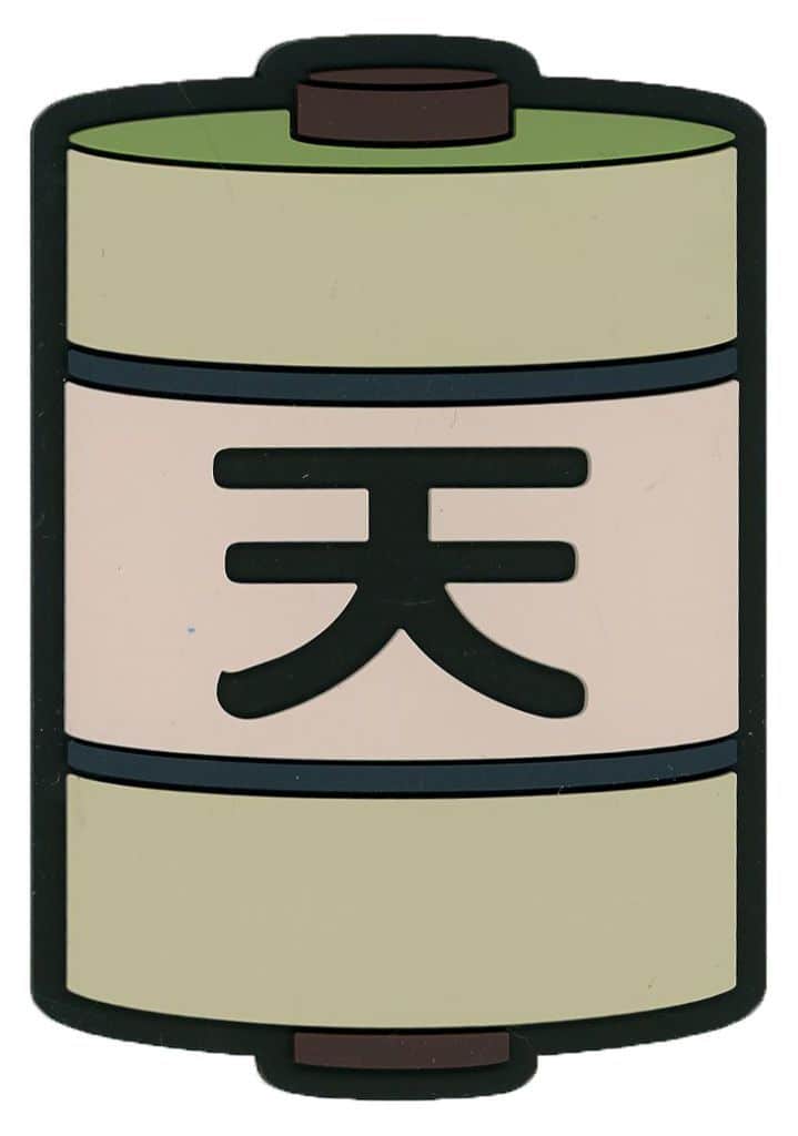 Heaven Scroll Rubber Coaster from Naruto: Chunin Exams Arc Ichiban Kuji J Prize by BANDAI SPIRITS