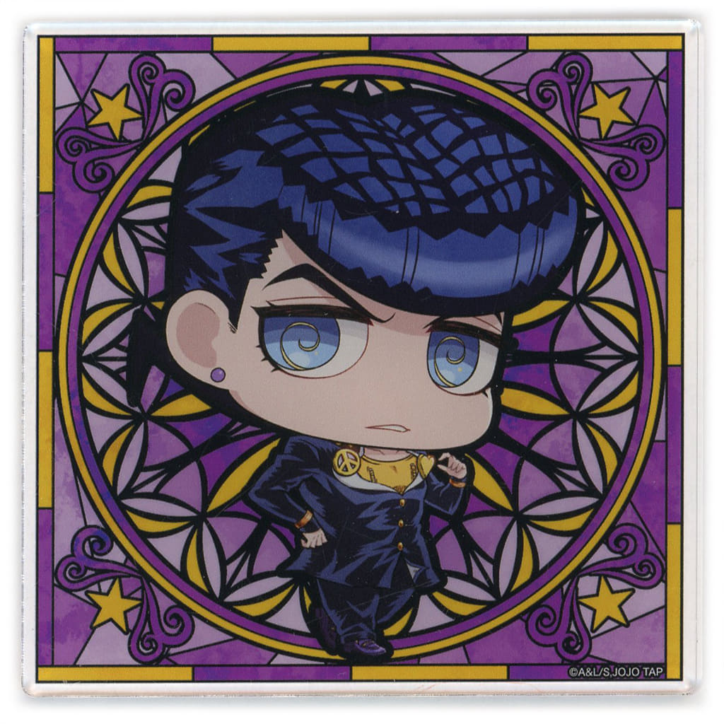Josuke Higashikata Iggy Cafe Acrylic Coaster - JoJo's Bizarre Adventure THE★JOJO WORLD Drink Menu Bonus (Bandai Namco Experience) Approx. 90 mm