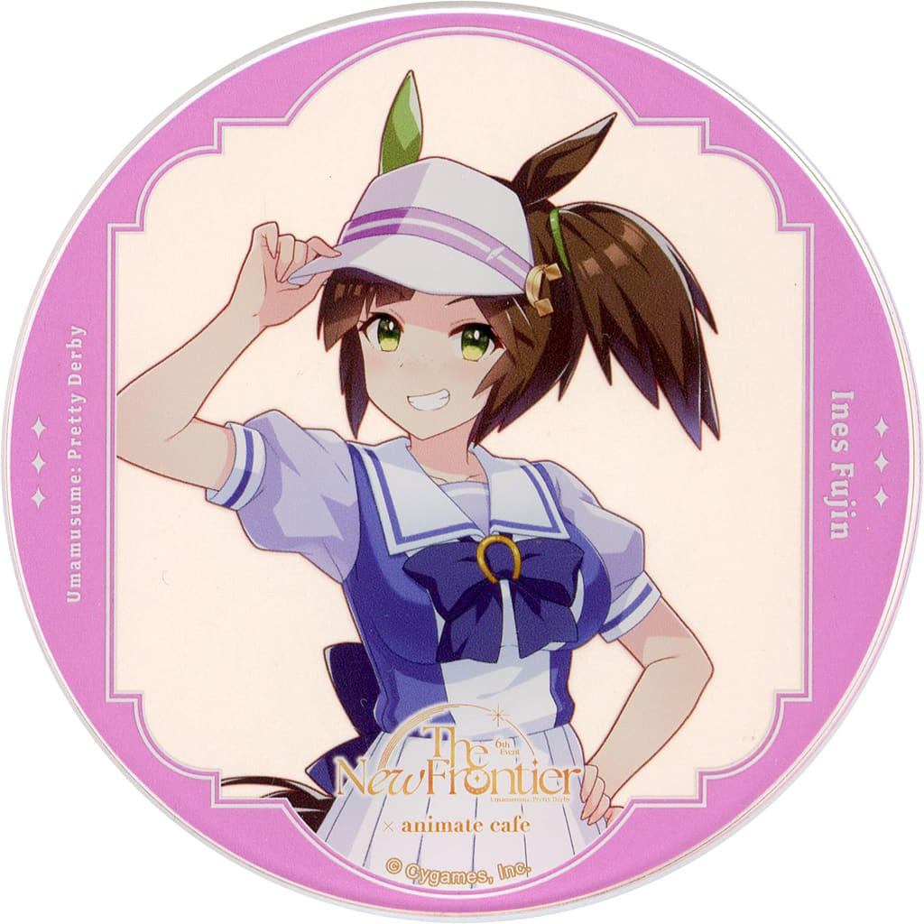 Ines Fujin Trading Acrylic Coaster - Umamusume Pretty Derby 6th EVENT The New Frontier (Autumn Performance) × animatecafe - Animate 90mm (Pre-owned)
