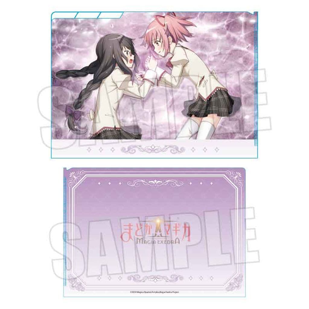 Madoka Kaname & Homura Akemi 3-Pocket Clear File - Puella Magi Madoka Magica: Magia Exedra (BellHouse) Approx. 220 x 310 mm - Pre-owned