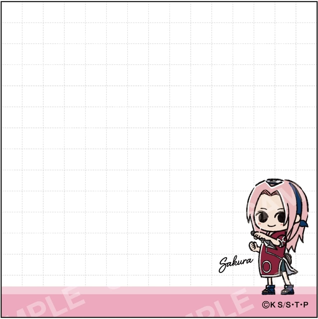 Naruto Shippuden Sakura Haruno Yuru Style Mini Memo Pad