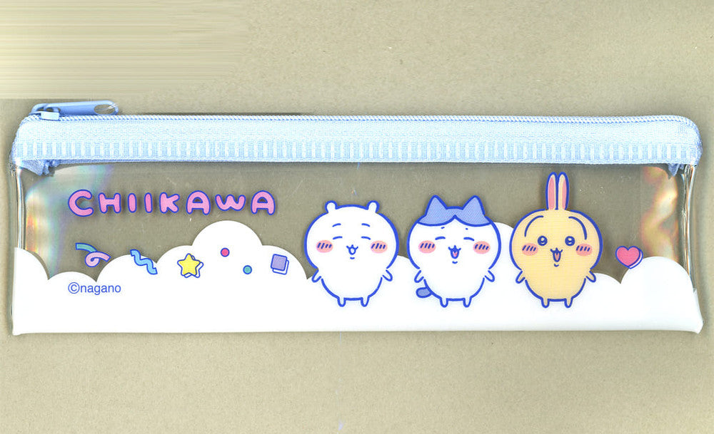 Chiikawa Slim Pencil Case - Chiikawa, Hachiware & Usagi