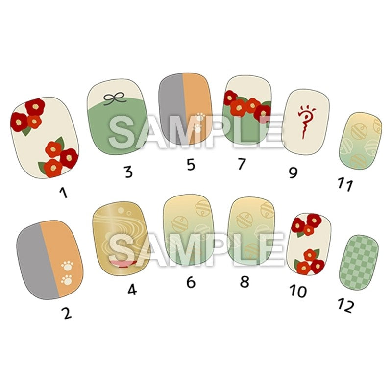 LaLa 50th Anniversary Nail Tips (12 Tips) - Lawson Loppi HMV Exclusive - Snow White with the Red Hair, Ouran, Vampire Knight & Natsume