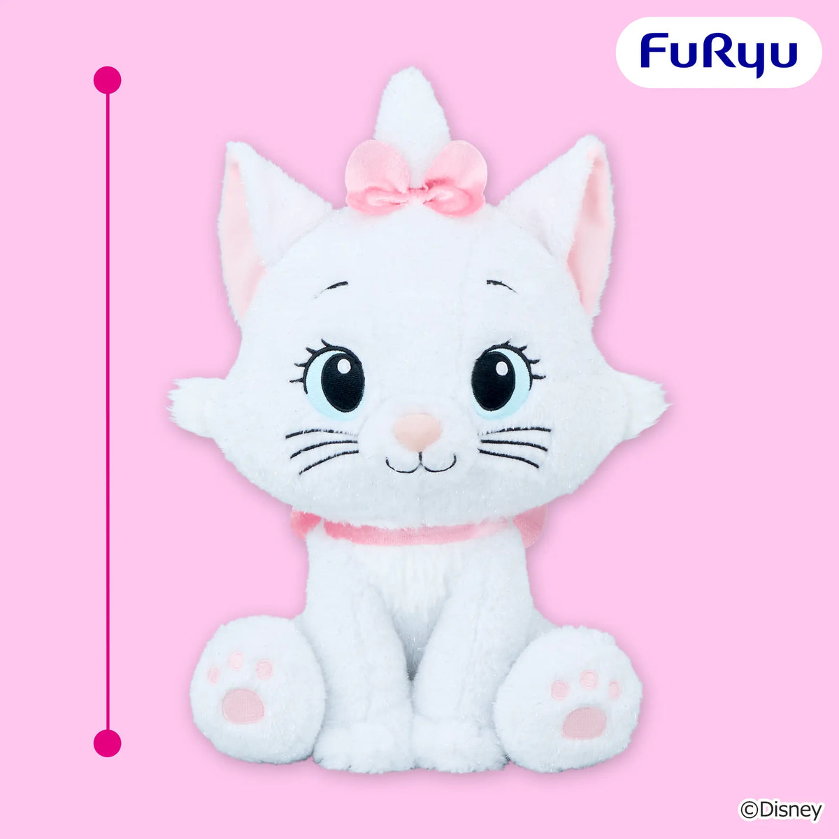 Marie Dressed-Up Sparkly Super Big Plush - FuRyu Prize - Disney