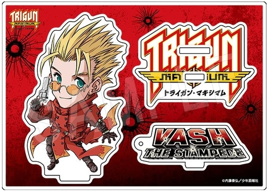 Trigun Vash the Stampede 2-Way Acrylic Stand Original Mini Character Ver. Chugai Grace Cafe Collaboration Trigun Maximum
