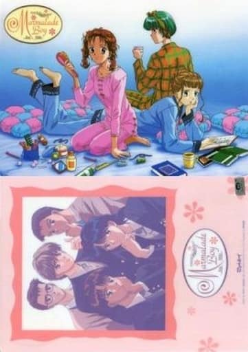 Marmalade Boy Mitsuki & Arisa & Meiko B5 Clear Desk Mat Pajama Ver. Group Set of 5 Characters Pre-owned - Movic