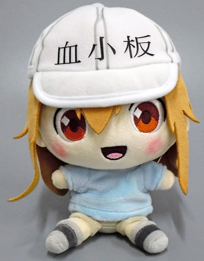 Platelet Plush Cells at Work! Puchitto Stuffed Toy (Pre-owned)
