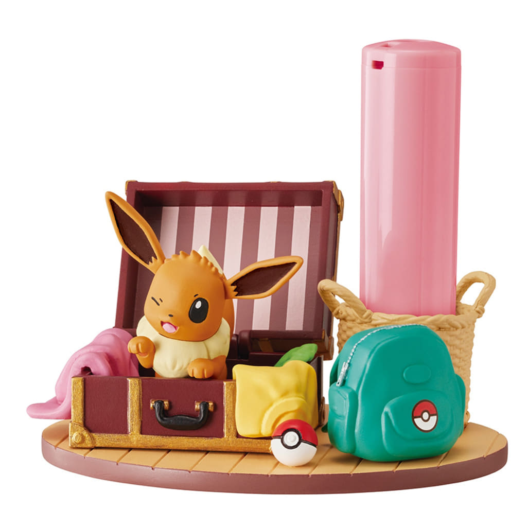 Pokémon Eevee Desktop Figure Hanko Stand, DesQ Relaxing Home! Re-Ment - Re-Ment (Pre-owned)