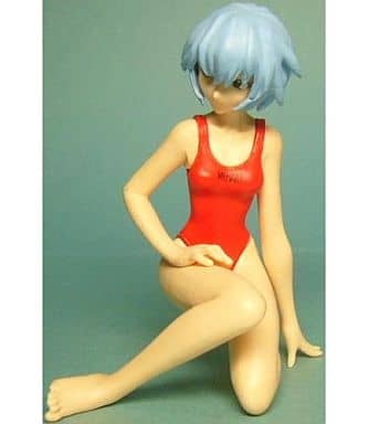 Neon Genesis Evangelion Rei Ayanami HGIF EVANGELION FILE03 Yoshiyuki Sadamoto Collection Figure (Red Swimsuit) - Bandai