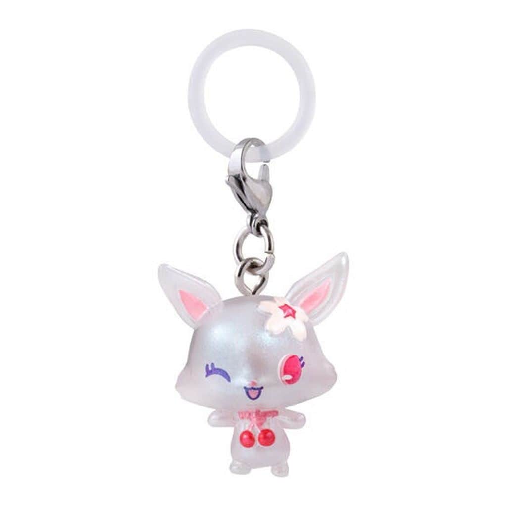 Jewelpet Ruby Mejirushi Accessory Glitter Aurora ver. Strap Keychain - Bandai (Pre-owned)