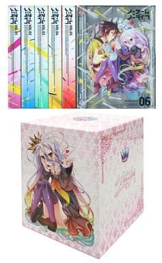 No Game No Life 6-Volume Anime Video Set with Animate Storage Box