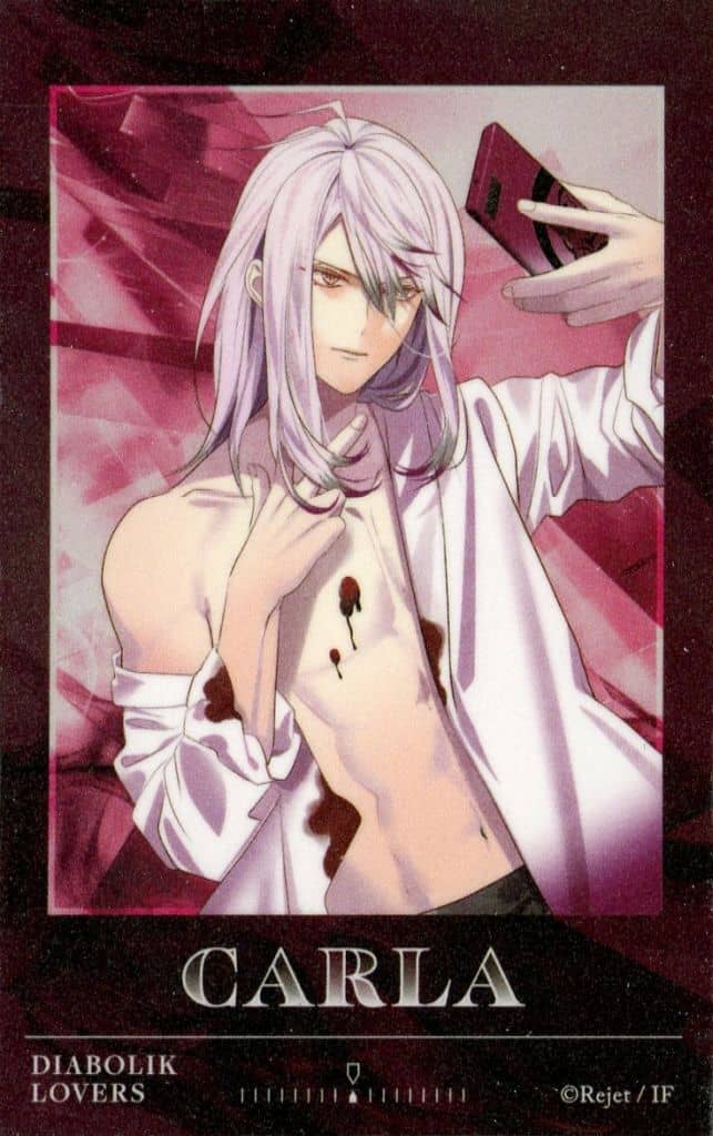 Carla Tsukinami Diabolik Lovers NAKED VAMPIRE SHOT Glitter Card Style Photo Card - Rejet