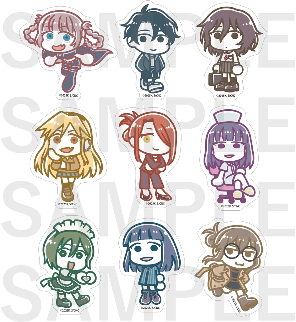 Call of the Night Season 2 x Suzuki Haruka Die-Cut Sticker Set
