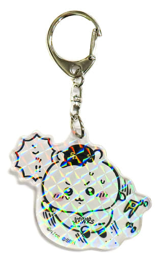 Chiikawa Holographic Acrylic Keychain Chiikawa Nanka Chiisakute Kawaii Yatsu x Fukuoka SoftBank Hawks (Pre-owned)
