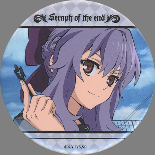 Seraph of the End Shinoa Hiragi Can Badge Online Lottery C-9 Prize Ichiban Kuji Kujibikido - KADOKAWA (Pre-owned)
