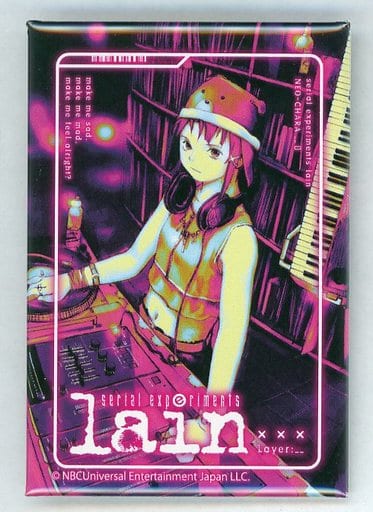Serial Experiments Lain Lain Iwakura DMM Scratch! NEO-CHARA Square Can Badge - DMM.com