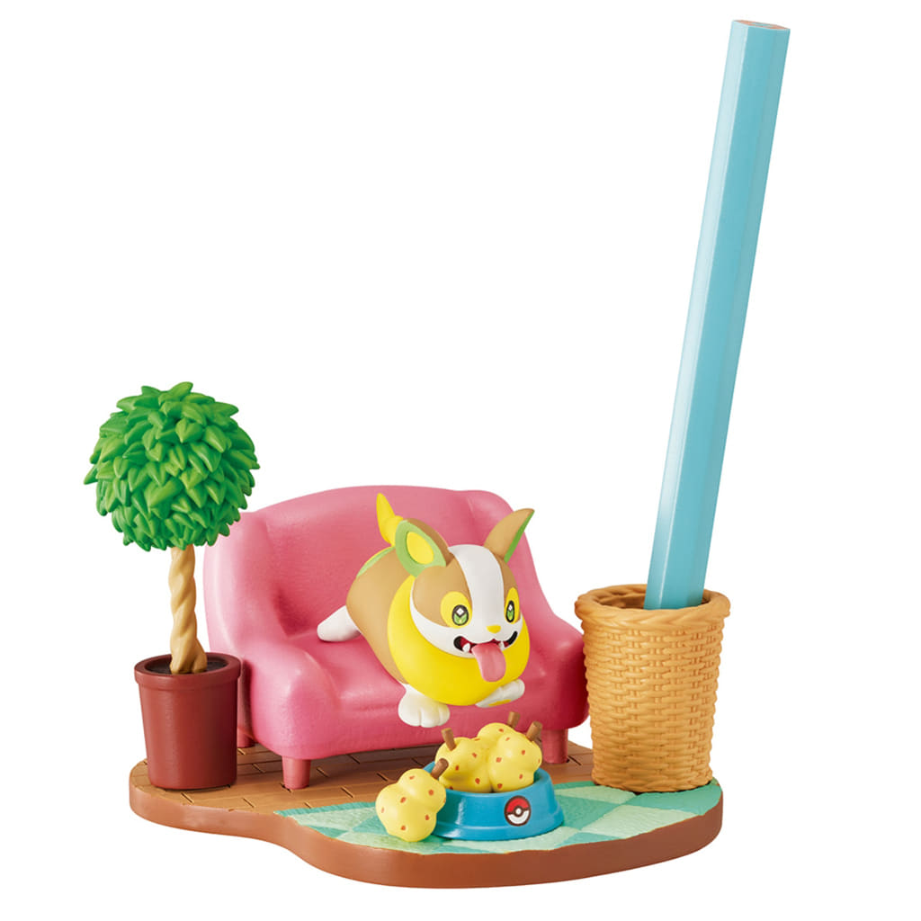 Pokémon DesQ Relaxing Home! Yamper Pen Stand Figure (Re-Ment) (Pre-owned)
